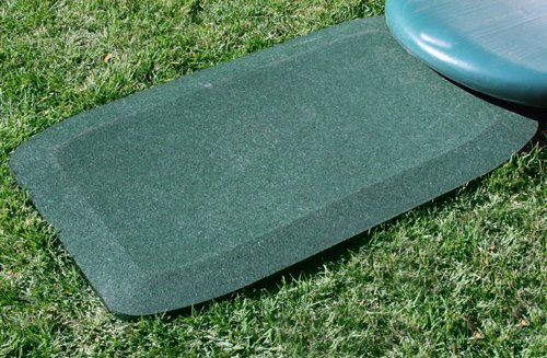 KidWise 1.5 Inch Fanny Pads - GREEN Rubber Wear Mats (Set of 2)