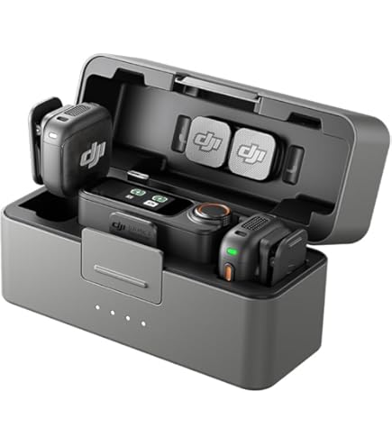Microfone Sem Fio DJI Mic Mini (2 TX Microfone + 1 RX Receptor com