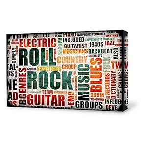 Words Collage Design Painting Artwork for Home Framed