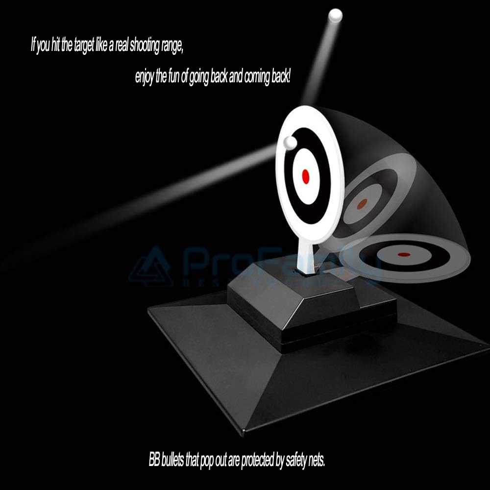 Automatic Airsoft Action Target for Shooting, Reusable BB & Pellet Guns with Trap Net Catcher Training Targets: Toys & Games