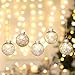 Sea Team Shatterproof Clear Plastic Christmas Ball Ornaments Decorative Xmas Balls Baubles Set with Stuffed Delicate Decorations (60mm/2.36 inch 30-Pack, Iridescent)