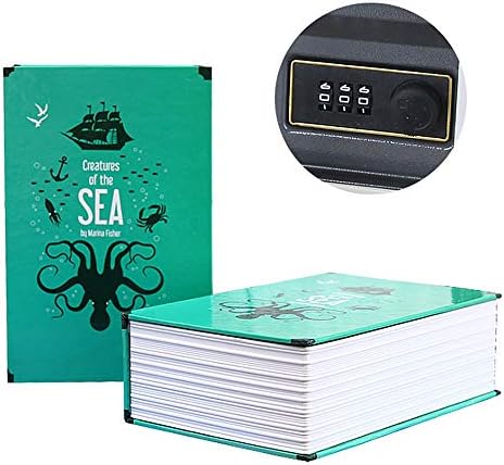 Sensexiao One Piece Book Dictionary Piggy Bank For Adults Kids Password Lock Safe Money Saving Coin Box Home Decoration Craft Safe Money Box Piggy Bank (Color : Green)