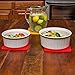 Love This Kitchen Silicone Trivet/Hot Pads for Hot Dishes - Easy to Clean Pot Holder for Kitchen - Durable, Flexible, & Multi-Purpose Mat That Helps Protect Countertops (7x7 in, Red, 1 Pair)