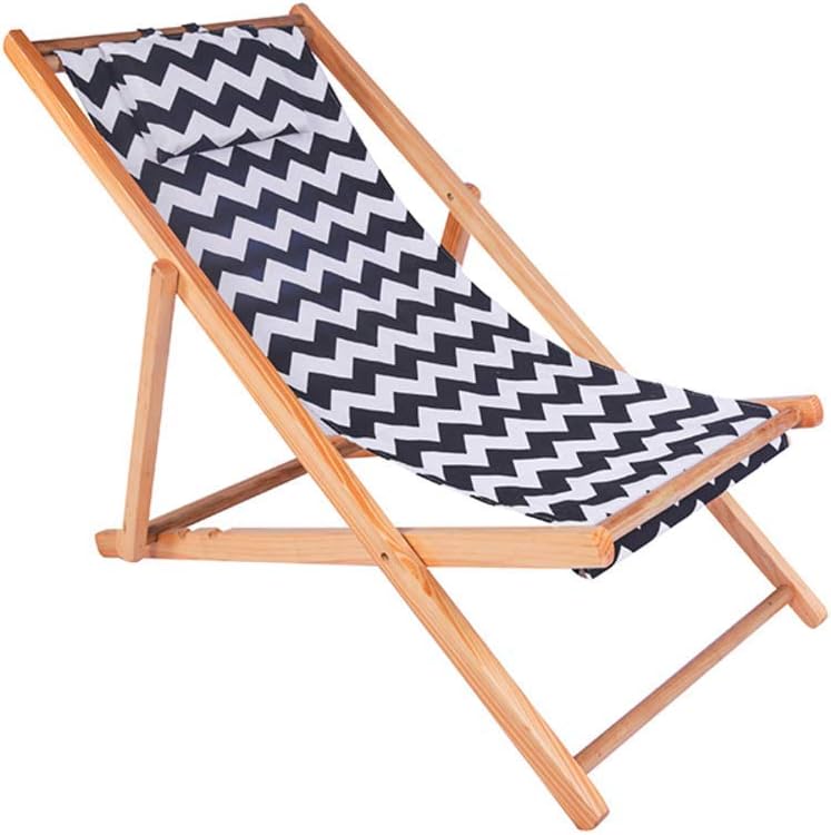 N/ A Klappbare Strandstühle Liege, Leichter Holz Camping Stuhl Outdoor