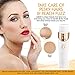 Painless Hair Remover for Women - Gold Facial Hair Removal | 5 in 1 Face Grooming Tools - Electric Trimmer, Hand Leg Shaver, Nose Hair & Eyebrow Trimmer, Brush | USB