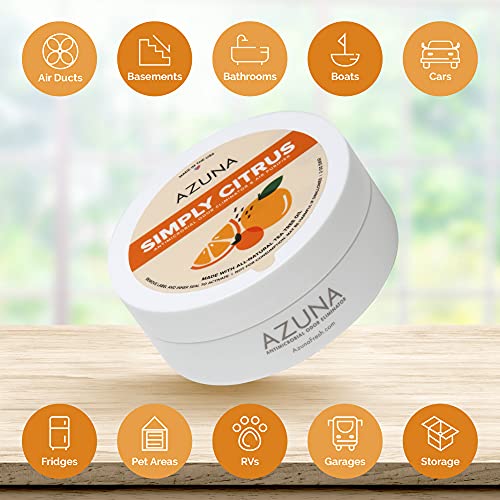 Azuna AllNatural Air Purifier Gel WholeHome Kit, PlantBased Air