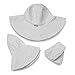 Wallaroo Hat Company Women’s Scrunchie Sun Hat – UPF 50+ Sun Protection, Packable and Adjustable Sizing for Medium Crown Sizes – Sun-Smart Hat for Travel, Poolside, Everyday (White/Black Dots)