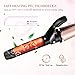 PRETTY SEE Curling Wand Interchangeable Curling Iron Ceramic Barrels Electric Hair Curler with Carry Case, Rose Gold