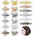 Jaciya Vintage Hair Clips 18 Pack Hairpins Hair Barrettes Butterfly Flower Shape Hair Clips Headwear for Women, 18 Pieces