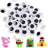 180pcs 25mm/1 inch Wiggle Eyes with Self-Adhesive