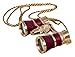 Levenhuk Broadway 325F Opera Glasses (Red Theater Binoculars with LED Light and Chain)