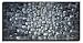 MyArton Textured Abstract Squares Canvas Wall Art Hand Painted Modern Silver Oil Painting for Decoration Ready to Hang 48x24inch