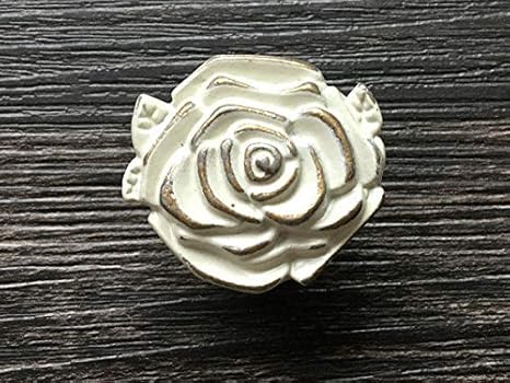Set Of 1 Vintage Look Flower Knob Dresser Pull Drawer Cabinet