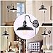 Kingmi Wall Lamp Dimmable Wall Sconce Black Industrial Vintage Lighting Gooseneck Wall Light Fixture with Plug in Cord and On Off Toggle Switch for Bedroom Nightstand, Set of 2