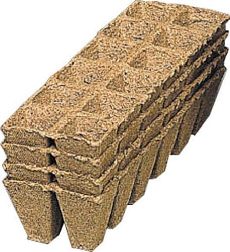 ROMBERG 71015K 144 Bio-degradable Pots, strips, 5cm square
