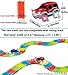 Car Track,Light Up Tracks Car(2-Pack) Glow in The Dark Racing Track Accessories Compatible Most Tracks,Boys & Girls (style2: red +Blue)