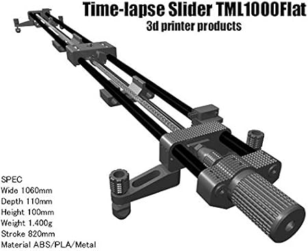 Amazon ビデオカメラスライダー微速度撮影用md式 ｔmｌ1000flat 3ｄプリンタ製 撮影用小道具 通販