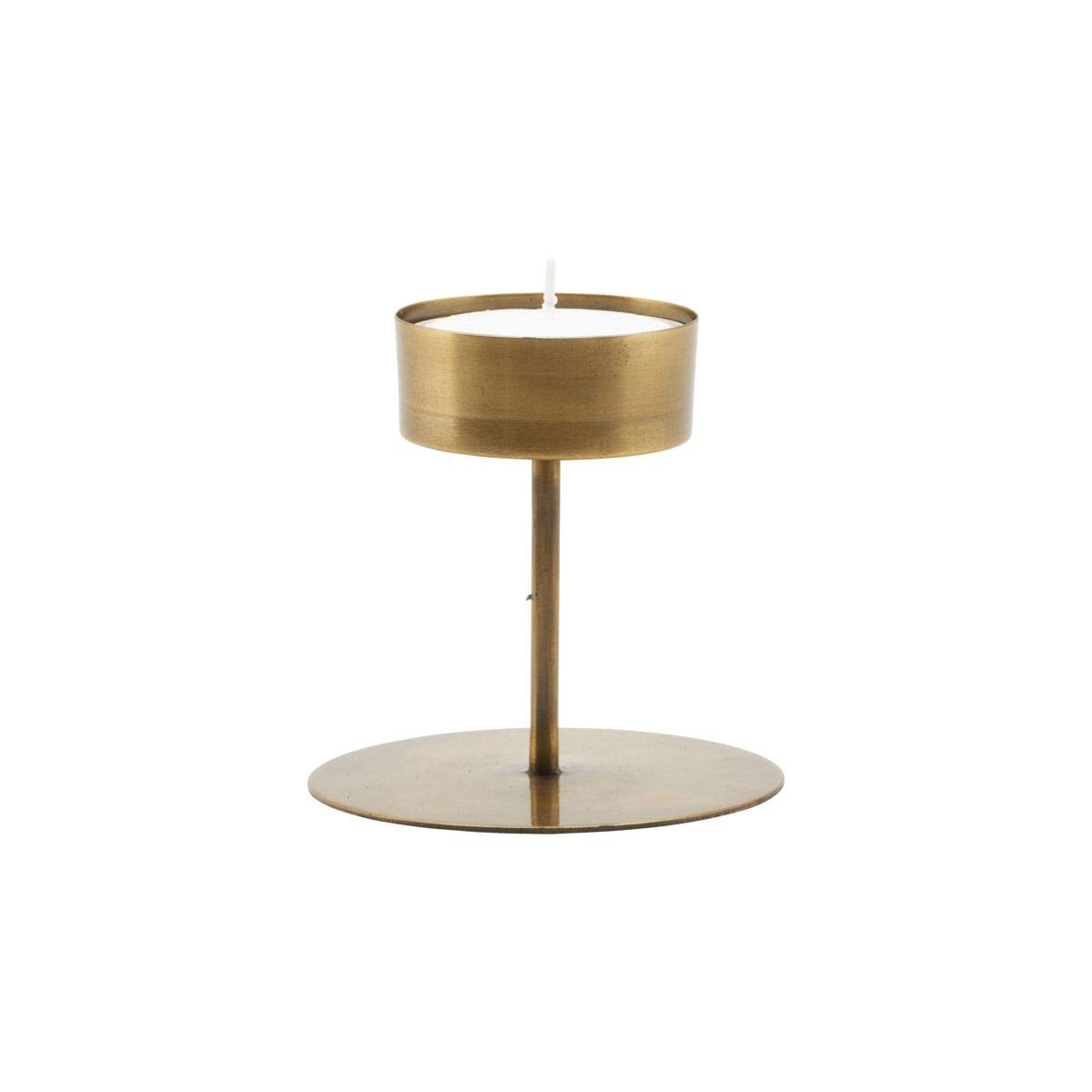 House Doctor Candle Stand Anit Antique Brass, 10.5 x 10.5 cm