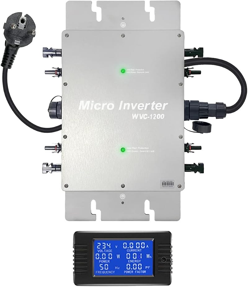 Y&H 1200W Solar Grid Tie Micro Inverter Waterproof IP65 MPPT for 30V-36V Panels