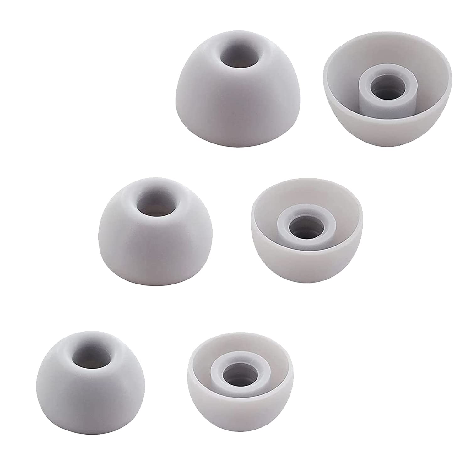 Aiivioll 6pcs Silicone Ear Tips for Beats Fit Pro/Studio Buds In Ear Tips Eartips Replacement Buds S/M/L（Gray） — image 1