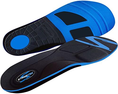 Tactical Trainer Orthotic Insoles - Arch Support Metatarsal Pad & Gel Plugs Prevent Foot Pain Plantar Fasciitis & Shin Splints - (Blue) - Men 6 - 5.5 Women 7 - 6.5