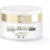 Yves Rocher Complete Anti-Age Global Night Care Face Cream Mature Skin Day Care Routine - 50 ml./1.7 fl.oz