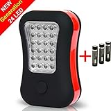 LED Work Light Flashlight for Camping, Home, Emergency Kit, Auto, DIY & More! Ultra-Bright Flood Light w/FREE Batteries - Makes a Great Gift!