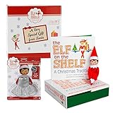 Elf on the Shelf Blue Eyed Girl with Limited Edition Dazzling Dress - Direct From North Pole in Official Santa Gift Box