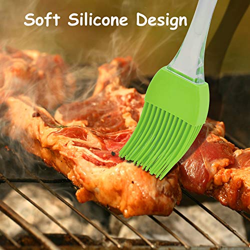 Basting Brushes, JUSTDOLIFE 6 Pack Silicone Pastry Brushes Heat Resistant Pastry Basting Oil Brush for BBQ Meat,Cakes & Pastries