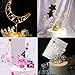 Star Cake Topper Gold Moon and Stars Cupcake Toppers Decorations for Girl's Happy Birthday Wedding Valentine's Day Baby Shower Baking Party Supplies (Big Stars)