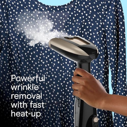 Conair Handheld Garment Steamer for Clothes, Turbo ExtremeSteam 1875W, Portable Handheld Design, Strong Penetrating Steam - Amazon Exclusive in Black