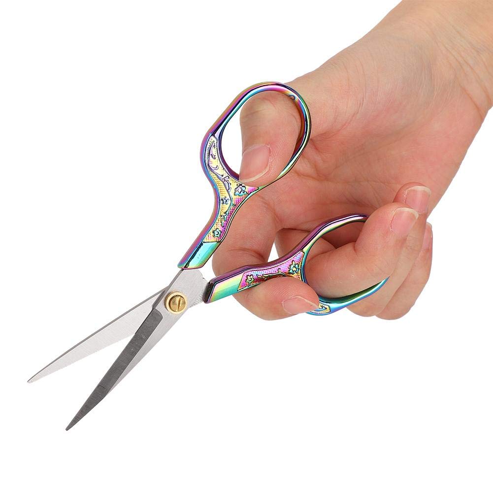 Vintage Cross-Stitch Scissors4.9 Inch Sewing Shears for Stitch Cutting Embroidery Sewing Handcraft Craft Art Work DIY Tool(Multicolor) Other Sewing Embroidery Supplies