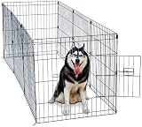UNDERDOG 8 Panel Playpen 122x122cm Black 61/76/91cm Height Folding view 3