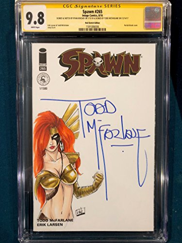 TODD MCFARLANE Signed SPAWN ORIGINAL Sketch Art CGC 9.8 by Ryan Kincaid Comic