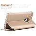 Benuo  Touch Series View Window Folio Flip PU Leather Case Magnetic Closure, Unique Case for iPhone 6 Plus/6S Plus with Stand and Metal Sensor Feature 5.5