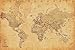 World Map - Vintage 24x36 Poster Art Print Globe Antique Old Looking