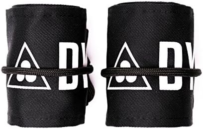 Wrist Wraps / Wrist Support for CrossFit | DYNAM Fitness | Mens Womens Pair | Weightlifting Barbell Workout Powerlifting Yoga HIIT | Cotton Damask Nylon Paracord | Strength Wraps
