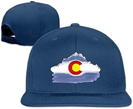Colorado's Flag Men Unisex Summer Adjustable Baseball Flat Bill Hat