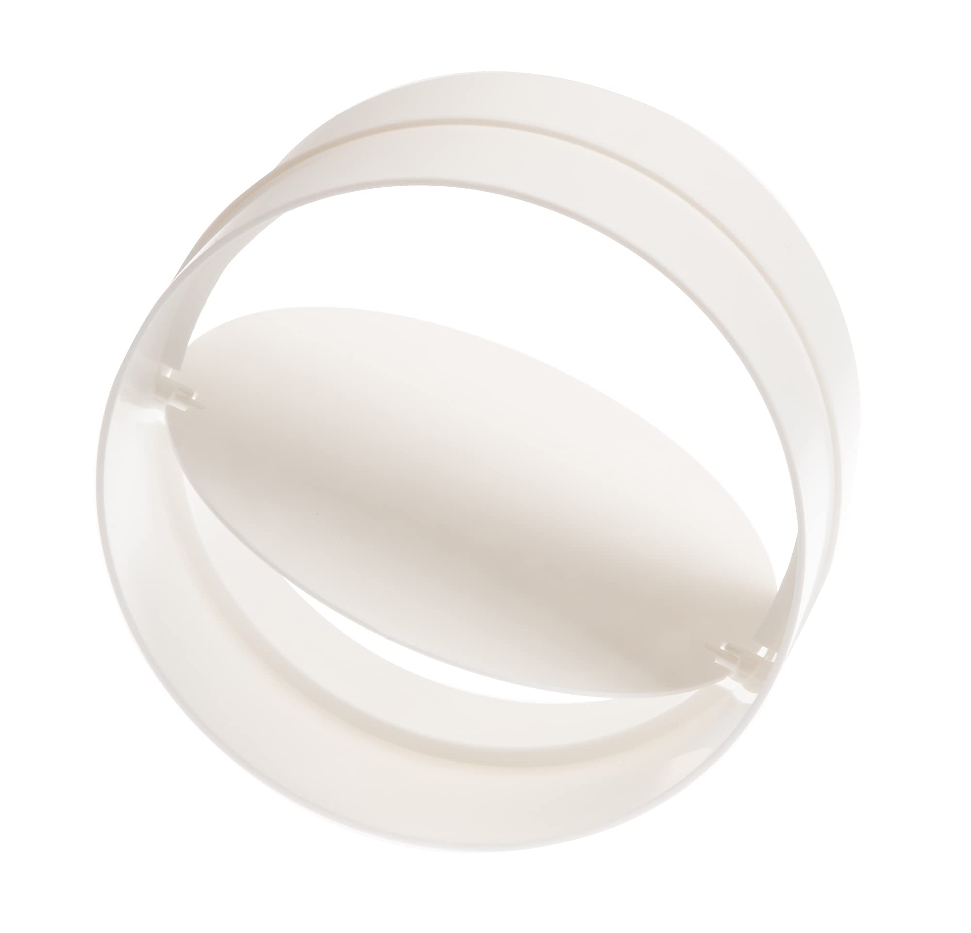 Steinberg14 Round Ø 125mm / 4 Inch Connector with Backflow Valve, Connector for Ventilation Pipe Made of PVC