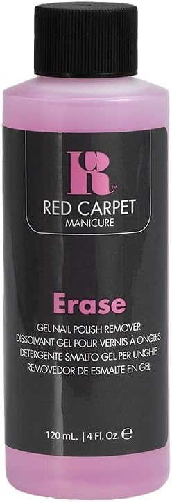 Red Carpet Manicure Erase Gel Nail Polish Remover, Professional Gel Polish Remover, At-Home Cleanser, Works in Minutes