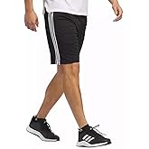 adidas Men's Active Stripe Short - Workout Running Shorts (Black Stripe, S)