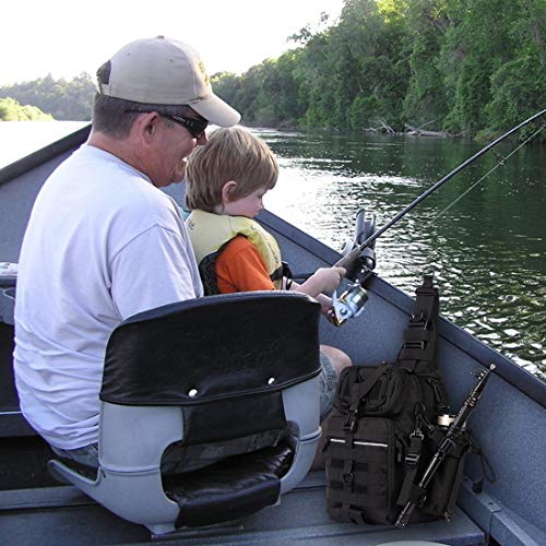 BLISSWILL Fishing Backpack Outdoor Tackle Bag Large Fishing Tackle Bag Water-Resistant Fishing Backpack with Rod Holder Shoulder Backpack - Thumbnail 5