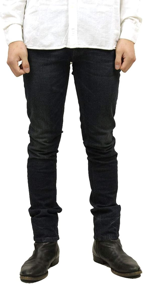 Amazon ヌーディージーンズ ジーンズ メンズ 正規販売店 Nudie Jeans グリムティム ボトムス ジーパン Grim Tim Denim Jeans Navy Embo 951 コード ジーンズ 通販