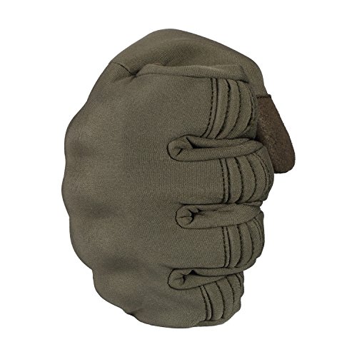 JIUSY Winter Windproof Warmer Touch Screen Military Rubber Hard Knuckle Tactical Gloves Full Finger Gloves for Cycling Motorcycle Hunting Snowboard Riding Bicycle Work Outdoor Green Size Small