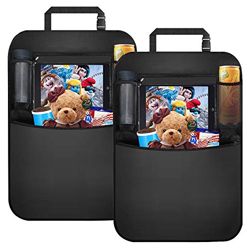 image for XBRN Car Backseat Organizer Kick Mats, Car Seat Back Protectors with C