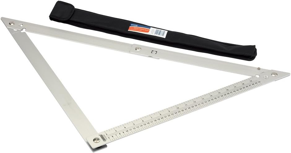 Draper 43761 600mm Folding Square with Case Anodized Aluminium