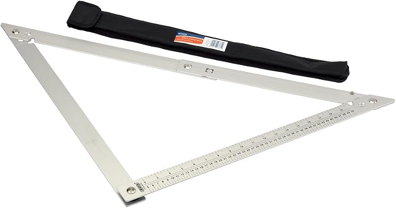 Draper 43761 600mm Folding Square with Case Anodized Aluminium