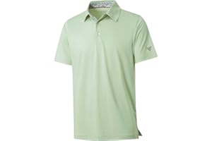 M MAELREG Mens Polo Shirts Short and Long Sleeve Casual Solid Stylish Dry Fit Performance Designed Collared Golf Polo Shirts for Men