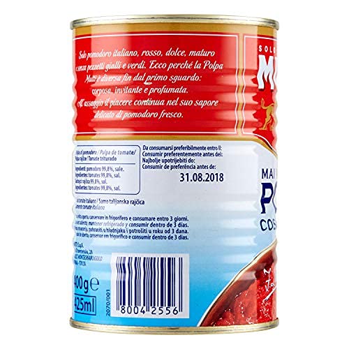Mutti Crushed Tomatoes (Polpa), 14 oz. 1 Pack Italy’s 1 Brand of