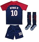 2017/2018 PARIS SAINT GERMAIN PSG #10 NEYMAR JR HOME SOCCER JERSEY & SHORTS YOUTH SIZES